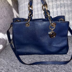 Navy Blue Michael Kors Cynthia bag